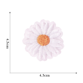 Miniatyrbillede 5 af 6: 12 stk. broderede stof patches stryge-på sy-på patch blomst P