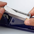 Miniatyrbillede 4 af 4: 360° drejelig hæftemaskine (blå), metal af høj kvalitet, skridsikker og rustfri
