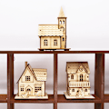 Miniatyrbillede 1 af 5: 3 Pak Julepynt Lys Hytte Hotel Bar