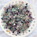 Miniatyrbillede 2 af 4: Fluorite knuste chips sten krystal knust kvarts stykker irreg
