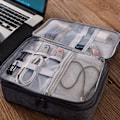 Miniatyrbillede 3 af 5: Multifunktionel Elektroniktaske Vandtæt Bærbar Kabeltaske Til Tablet, Ekstern Harddisk, Oplader, Kabler, Ting, Usb-kabel