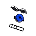 Miniatyrbillede 3 af 5: 4 stk. USB genopladelig cykel baglygte cross-border mountain bi