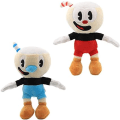 Miniatyrbilde 1 av 5: Moovi 2 PCS/Set Cuphead & Mugman Plysj 9.8'' (25cm) Myke Leke
