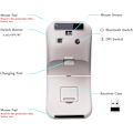 Miniatyrbillede 4 af 5: Sølv trådløs Bluetooth Arc mus til bærbar computer genopladelig Sile