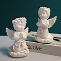 Miniatyrbillede 3 af 4: Dekorative engelstatuer og figurer harpiks engelvinger statue