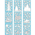 Miniatyrbillede 5 af 5: 27 Statiske Jule Vindue Stickers, Vindue Glas Stickers, Whit