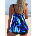 Miniatyrbild 2 av 5: Dam badkläder Tankini set baddräkt Plus Size 2XL