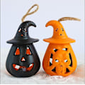 Pikkukuva 3 / 5: 4 kpl Halloween-kurpitsalyhtykoristetta