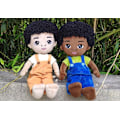 Miniatyrbillede 2 af 3: Baby Dolls Baby Boy Gaver Bløde Plysdyr David Hud i Blå