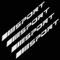 Miniatyrbilde 3 av 5: 4 stk. Hjul Felger Sport Racing Klistremerker Striper Emblem Bumpe
