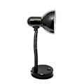 Miniatyrbillede 3 af 5: Bordlampe med fleksibel hals i sort metal