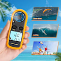 Miniatyrbillede 2 af 7: Håndholdt anemometer, letvægts digital vindhastighedsmåler, Win