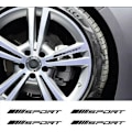 Pikkukuva 1 / 5: 4 kpl Vanteet Vanteet Sport Racing Tarra Raidat Tarrat Embleemi Bumpe