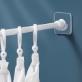 Miniatyrbilde 2 av 5: 6 stk Sterke Gardinstang Braketter Kroker Stang Holder Selvklebende C