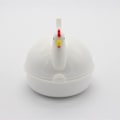 Miniatyrbilde 4 av 5: Kyllingformet mikrobølgeovn eggkoker og damper for 4 egg