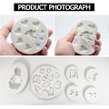 Miniatyrbillede 3 af 5: 7 stk. Fondant Silikon Slikforme, 3D Sovende Baby Sukkerhåndværk