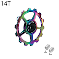 Miniatyrbild 1 av 5: Växelhjul i aluminiumlegering för cykel, 10-17T, för mountainbike, hjul, lageruppsättning, reservdelar - färg 14T