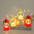 Miniatyrbild 5 av 5: Jul LED-lykta ljus batteridriven julgran Sant