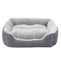 Miniatyrbillede 1 af 8: Maskinvaskbar rektangulær åndbar kæledyrs seng, 9 farver Dark gray L