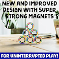 Miniatyrbilde 3 av 6: Magnetiske ringer leketøy, voksne magneter ring leker for angst lindring