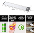Miniatyrbild 2 av 5: 2 LED-rörelsesensorlampor för skåp (vitt ljus) 20cm