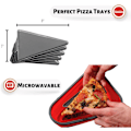 Miniatyrbillede 4 af 5: Genanvendelig pizzabox med 5 mikrobølgeegnede serveringsbakker