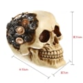 Miniatyrbilde 3 av 5: Resin Skull Gear Skull Resin Crafts - Steampunk Robot Salient Ge