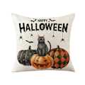 Miniatyrbild 2 av 5: Halloween örngott 18\" x 18\" Trick or Treat örngott Happy H