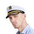 Miniatyrbillede 4 af 5: Marineblå Admiral-stil Hat - Justerbar