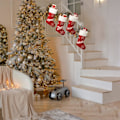 Miniatyrbillede 5 af 6: HOHOHO Jule Strømper Sæt af 1, 18 Tommer Stor Plys Christm