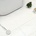 Miniatyrbillede 1 af 3: Anti-Slip Badeværelsesbrusermåtte med Behagelig Polstring Huldræning Nem Installation Bademåtte 70*40cm - Hvid