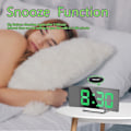 Miniatyrbild 3 av 6: Digital väckarklocka för sovrum, 7'' LED-spegelskärm
