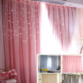 Miniatyrbilde 3 av 5: 2 dobbeltlags åpent stjerneformet gardin 1.5*2.7M-Rosa