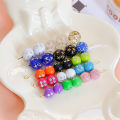 Miniatyrbillede 4 af 6: 105 stk. Runde Plastikperler Mix Stjerneformede Perler Rhinestone Effe