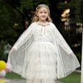Pikkukuva 4 / 5: Prinsessan pukeutua mekko viitta setti tytöille 3-8 vuotta vanha