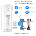 Miniatyrbilde 5 av 5: 2 i 1 Nintendo Wii/U ekte fjernkontroll Motion Plus innebygd kontroller