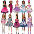 10 st 29cm Barbie dockkläder Anpassad modeklänning