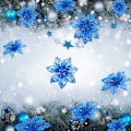 Miniatyrbild 3 av 6: 24 st glitter julstjärna julgransprydnad jul F