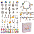 Miniatyrbillede 1 af 5: Håndlavede krystalperler løs legering armbånd til børn DIY perler M