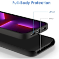 Miniatyrbillede 3 af 6: Til iPhone 13 Pro 6.1\" Etui, Blødt Fiberstof For