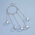 Miniatyrbild 3 av 5: Punk Geometrisk Silverfärgad Kedjearmband för Män Ring Ch
