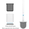 Miniatyrbillede 5 af 5: Fleksibel silikone toiletbørste, toiletsystem til rengøring, vægmontering