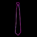 Pikkukuva 5 / 5: (Pinkki) LED-valoilla varustettu solmio, hohtava solmio, neon LED-solmiot