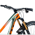 Miniatyrbild 3 av 5: MTB-skärm Downhill-cykel Kolfibermönster Färg Lerplatta Roa