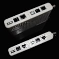 Miniatyrbilde 4 av 5: 4 i 1 nettverkskabeltester RJ45/RJ11/USB/BNC LAN-kabel Cat5 Cat