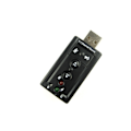 Miniatyrbilde 2 av 5: Bærbar datamaskin stasjonær USB ekstern 7.1 frittstående lydkort datamaskin A