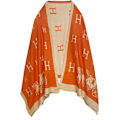 Miniatyrbilde 1 av 5: Oransje skjerf for kvinner Pashmina Silky Shawl Wrap for Evening D