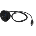 Miniatyrbilde 2 av 6: USB 3.2 Gen 1 In-Wall Desktop Hub, Kortleser, In-Wall Desktop