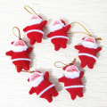 Miniatyrbilde 4 av 5: 6 PCS Juledekorasjon rød mini Julenisse snømann gave Jul