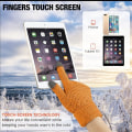 Miniatyrbillede 4 af 6: 2 par kvinders vinter touch screen handsker varme fleeceforet kni